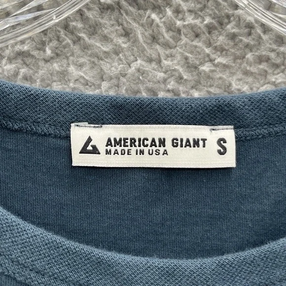 American Giant Dress Women Small Green Cotton Casual T Shirt Side Slit Long Midi - Picture 5 of 11